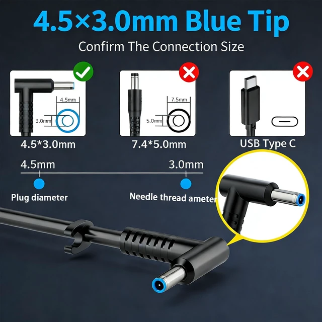 Alt view image 2 of 7 - 230w 200w Laptop Charger Replacement for Hp Adapter | Omen 15 16 17 Transcend Victus 15 16 Pavilion Gaming/Envy/Zbook Fury 17 16 G9 g10 g8 Tpn-La10 M41303-001ac Power Cord