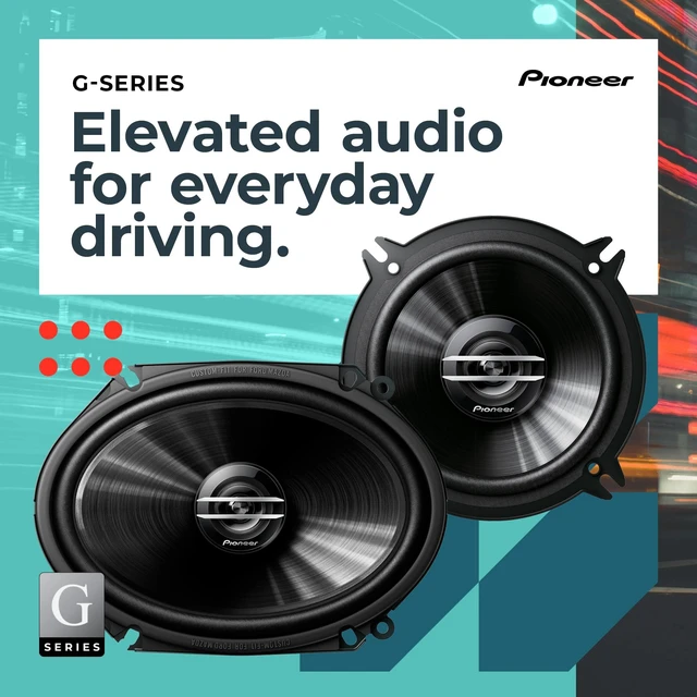 Alt view image 2 of 7 - PIONEER G-Series TS-G6930F 6" x 9" 3-Way Coaxial Car Speakers 400W Max | Great Stock Upgrade, Balanced Sound + Smooth Treble, High-Efficiency Speaker Designed for OEM Power