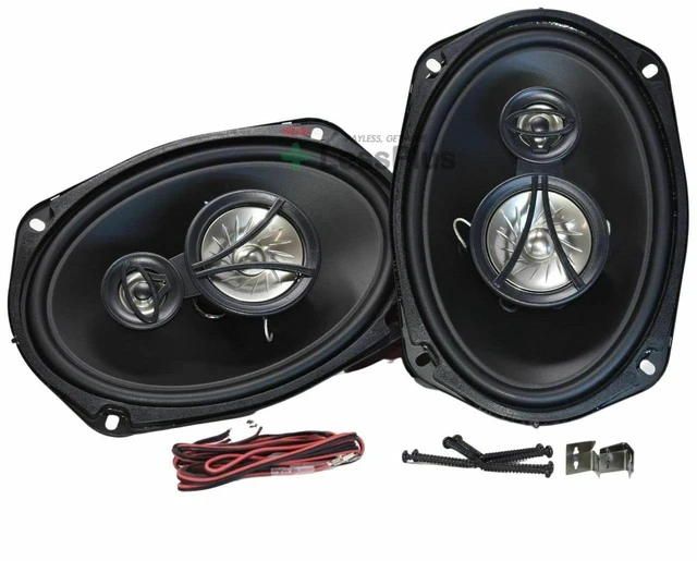 Main image of Cerwin-Vega Coaxial Car Speaker Pair 6x9 3 Way XED693 | Separate Woofer, Midrange, and Tweeter Drivers, Efficient Power Handling, Fits Door or Deck