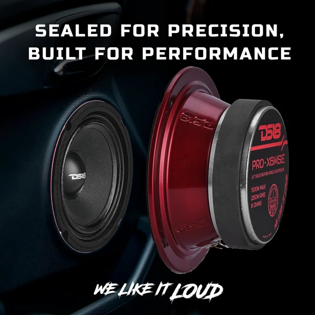 Alt view image 4 of 7 - DS18 PRO-X6MSE Loudspeaker - 6.5", Midrange, Sealed Basket, 450W Max, 225W RMS, 8 Ohms - Premium Quality Audio Door Speakers for Car or Truck Stereo Sound System (1 Speaker)