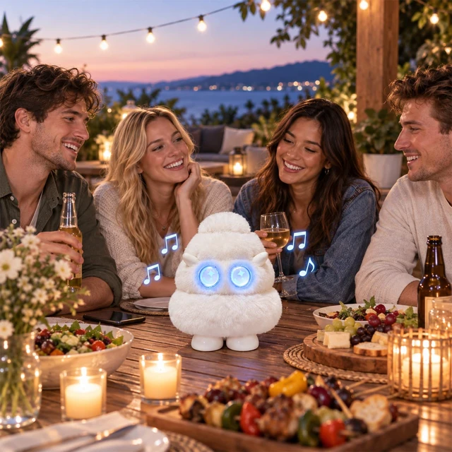 Alt view image 5 of 7 - Christmas Tree Plush Bluetooth Speaker With LED,15W Speaker with Deep Bass | Up to 10H Playtime/TWS Pairing, Gift for Valentine's Day, Teacher's Day, Christmas, Birthday