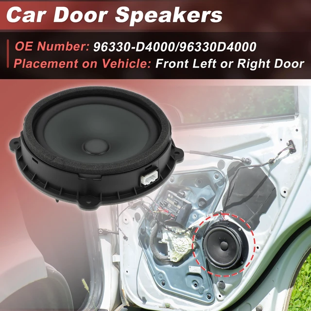 Alt view image 2 of 7 - Motoforti 96330-D4000 Front Door Speaker Assembly for Kia Optima 2016-2020 7.9inch Midbass Car Audio Loudspeaker Left or Right Side Front Door Radio Coaxial Speakers 96330D4000