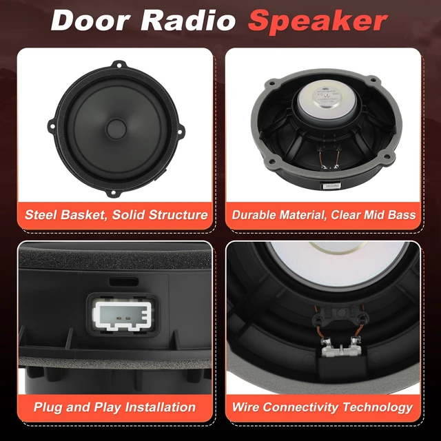 Alt view image 5 of 7 - Motoforti 96330-D4000 Front Door Speaker Assembly for Kia Optima 2016-2020 7.9inch Midbass Car Audio Loudspeaker Left or Right Side Front Door Radio Coaxial Speakers 96330D4000