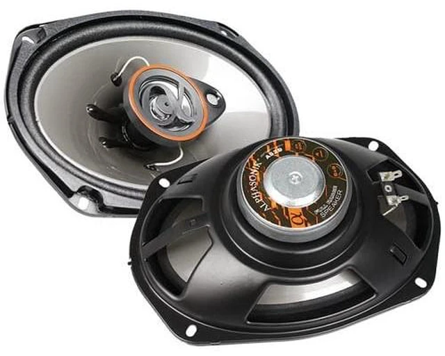 Alt view image 2 of 5 - Alphasonik AS29 Loudspeakers 1 Pair of 6X9 500W Max 3-Way Speakers 4 Ohms Premium Quality Audio Door Speakers for Car or Truck Stereo Sound System