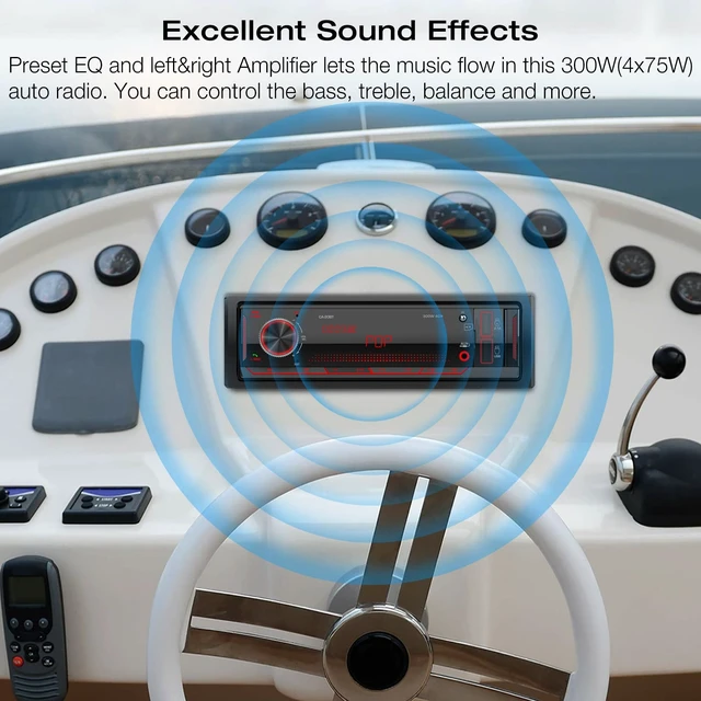 Alt view image 5 of 7 - Single Din Stereo Car Radio: Bluetooth Car Audio Receiver with FM AM | Digital LCD Display USB SD AUX MP3 Player 2.1A Quick Charge APP Remote