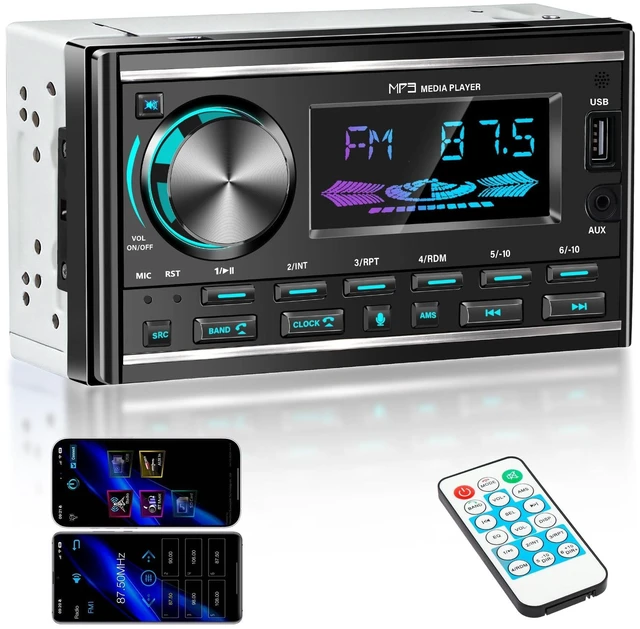 Main image of Double Din Car Stereo with Bluetooth FM Car Radio 7 inch Car Audio Receiver | Car Radio Bluetooth Double DIN Radio USB AUX Input Subwoofer 7 Color