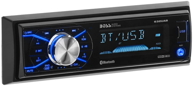 Main image of BOSS Audio Systems 632UAB Single DIN Bluetooth Car Stereo, AUX Input, USB