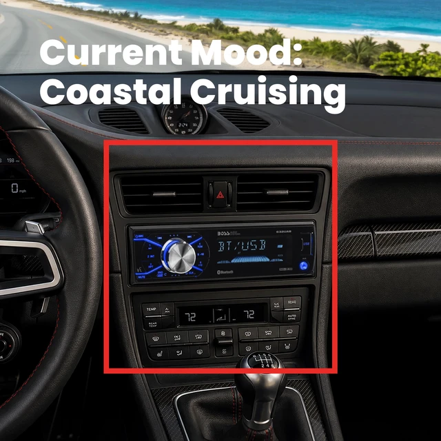 Alt view image 4 of 6 - BOSS Audio Systems 632UAB Single DIN Bluetooth Car Stereo, AUX Input, USB