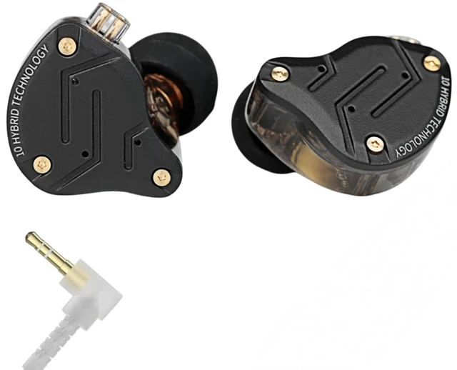 Main image of KZ ZS10 PRO in Ear Monitor Headphones, 4BA+1DD 5 Hybrid Driver Gaming Earbuds Wired Earphones, HiFi Clarity Sound Immersive Bass IEMs for Gaming Musician Audiophile (Matte Black Without Microphone)