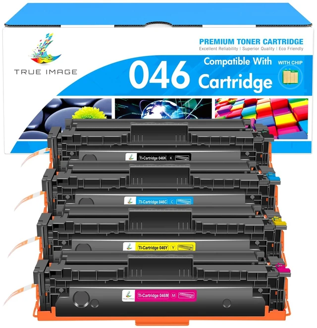 Main image of 046 Toner Cartridge Set 046H MF733cdw for Canon 046 CRG-046 4 Pack | Compatible for Canon Color ImageCLASS MF733Cdw MF731Cdw LBP654Cdw MF735Cdw MF733 MF731 MF730C LBP650C Printer Ink (K/C/M/Y)