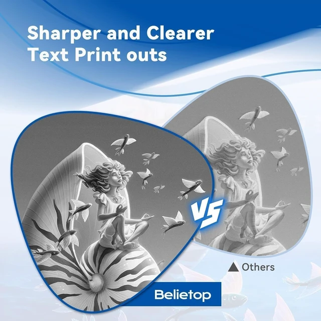 Alt view image 6 of 6 - Belietop Compatible TN830XL Toner Cartridge Replacement for Brother TN830 | High Yield Black Toner for HL-L2460DW MFC-L2820DW DCP-L2640DW HL-L2480DW MFC-L2900DW Printer, 3,000 Pages Each, 4 Pack
