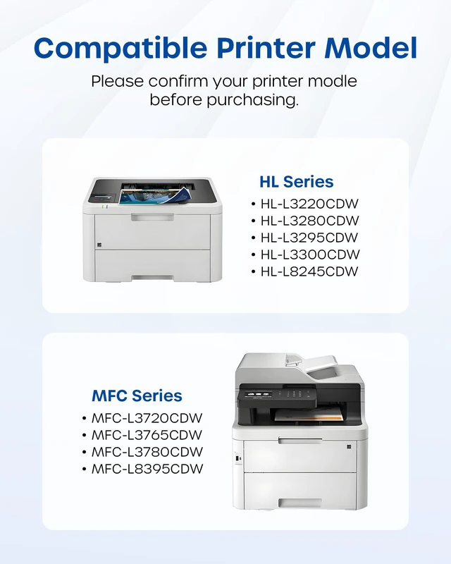 Alt view image 2 of 6 - Compatible TN229XL Toner Cartridge Replacement for Brother TN229XL TN229 | Work With Brother MFC-L3780CDW MFC-L3720CDW HL-3280CDW HL-L3300CDW Printers High Yield 3,000 pages Black/2,300 pages Color