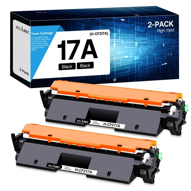 Main image of WEAREC Compatible Toner Cartridge Replacement for HP 17A CF217A with LaserJet Pro MFP M130a M130fn M130fw M130nw LaserJet Pro M102a M102w(Black, 2-Pack)