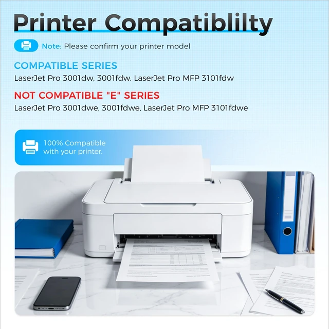 Alt view image 2 of 7 - 138A Toner Cartridge 2Pack with Chip High Yield Compatible for HP 138A 138X W1380A W1380X Toner Work with LaserJet Pro MFP 3001dw 3001fdw 3101fdw Laser Printer Ink All-in-One 3101fdwe 3001dwe 3001fdwe
