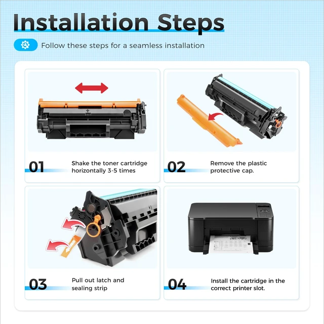 Alt view image 6 of 7 - 138A Toner Cartridge 2Pack with Chip High Yield Compatible for HP 138A 138X W1380A W1380X Toner Work with LaserJet Pro MFP 3001dw 3001fdw 3101fdw Laser Printer Ink All-in-One 3101fdwe 3001dwe 3001fdwe
