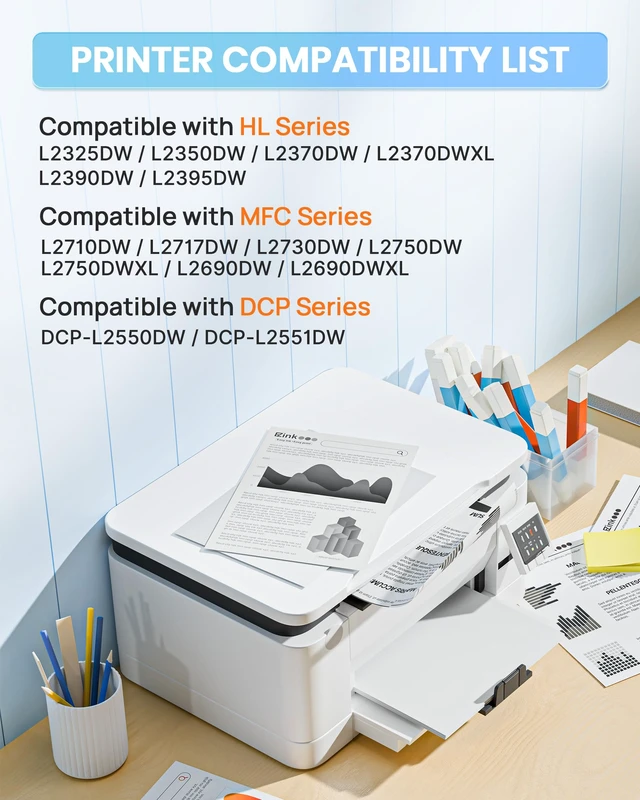 Alt view image 2 of 7 - E-Z Ink TN760 Toner Cartridge and DR730 Drum Unit for TN760 730 Printer | for Brother TN730 DR 730 to Use with MFC-L2710DW MFC-L2750DW HL-L2370DW DCP-L2550DW (3 Pack, 2 Toner Cartridge, 1 Drum Unit)