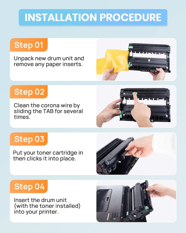Alt view image 7 of 7 - E-Z Ink TN760 Toner Cartridge and DR730 Drum Unit for TN760 730 Printer | for Brother TN730 DR 730 to Use with MFC-L2710DW MFC-L2750DW HL-L2370DW DCP-L2550DW (3 Pack, 2 Toner Cartridge, 1 Drum Unit)