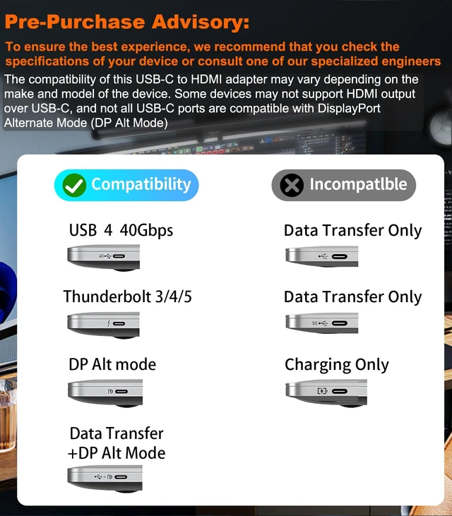 Alt view image 6 of 7 - USB C to 3 HDMI Adapter with PD 100W, 4K60Hz HDMI Splitter Extended Display | USB C to HDMI Splitter 1 in 3 Out, SST/MST Hub for Multiple Monitors, Triple Monitor Docking Station for Dell/HP