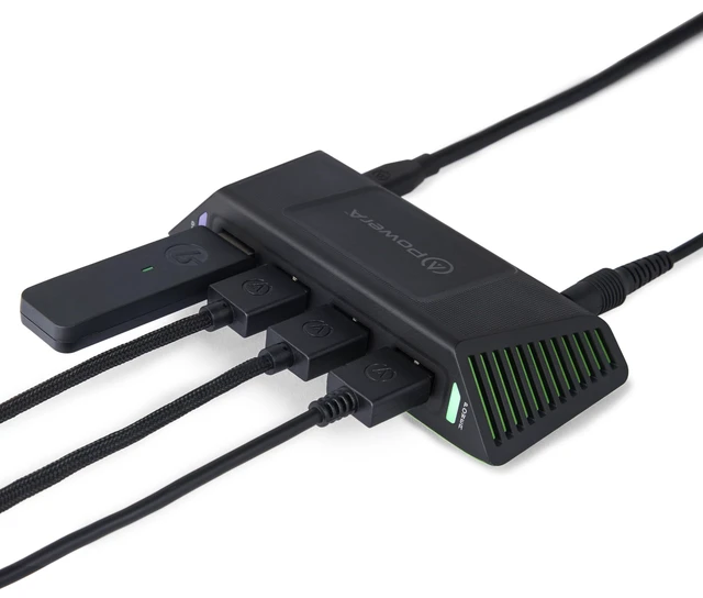 Alt view image 4 of 7 - PowerA 4-Port USB 5Gbps Hub for Xbox Series X|S, USB 3.2, AC Powered, Weighted Base, Officially Licensed