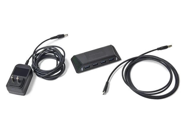 Alt view image 7 of 7 - PowerA 4-Port USB 5Gbps Hub for Xbox Series X|S, USB 3.2, AC Powered, Weighted Base, Officially Licensed