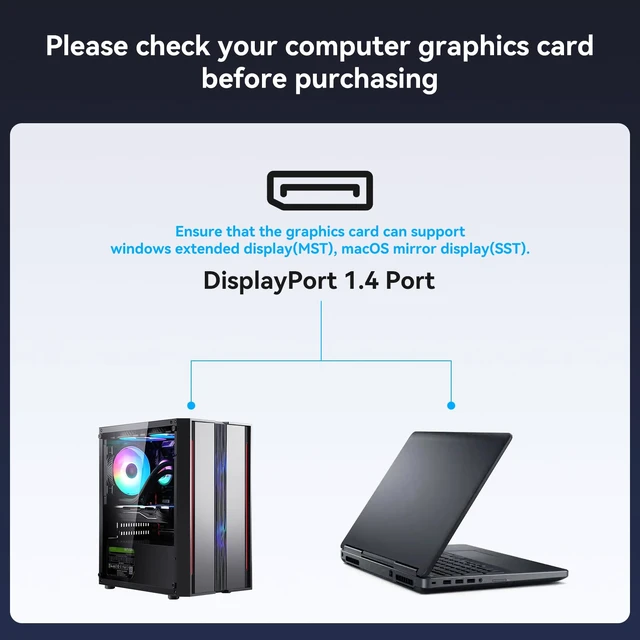 Alt view image 6 of 7 - USB C to HDMI + Displayport Splitter 3 Monitors with 100W PD Charging Thunderbolt to HDMI DP Splitter 1 in 3 Out Multiple Monitors Extended Display Hub for Converter Compatible with Laptop, PC