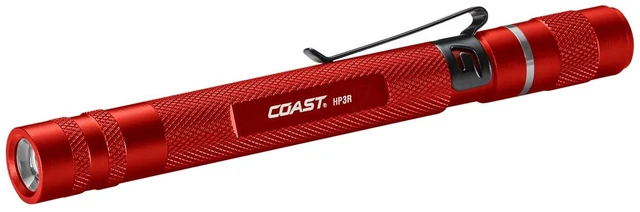 Main image of Coast HP3R 500 Lumen Rechargeable LED Penlight with Twist Focus, Red