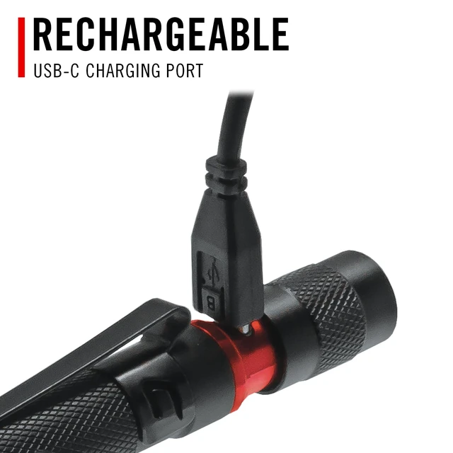 Alt view image 4 of 7 - Coast HP3R 500 Lumen Rechargeable LED Penlight with Twist Focus, Red