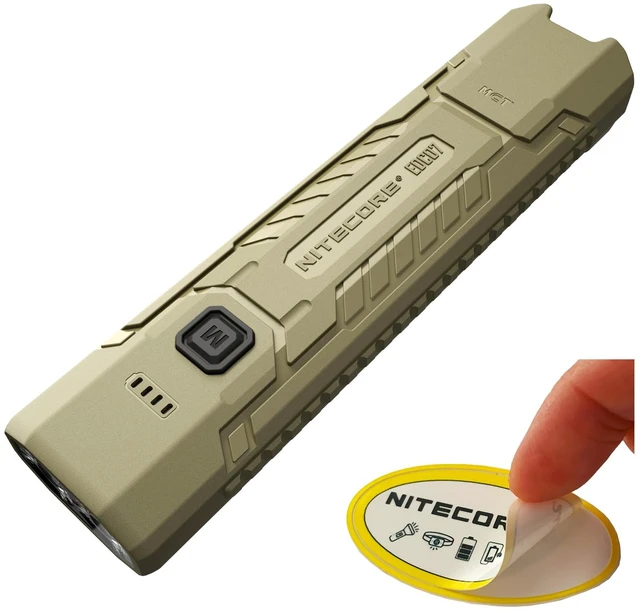 Main image of Nitecore EDC07 Flat EDC Flashlight, 1500 Lumens USB-C Rechargeable, Triple Color Temperature, Lightweight 2.47 oz, IP67 Waterproof Everyday Carry Light (Tan)