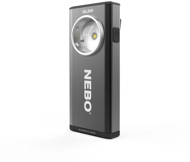 Main image of NEBO SLIM Pocket Flashlight | 500 Lumens, Rechargeable Mini EDC Work Light, Magnetic Base & Dimmable Brightness, Durable & Water Resistant, Includes Charging Cable Black