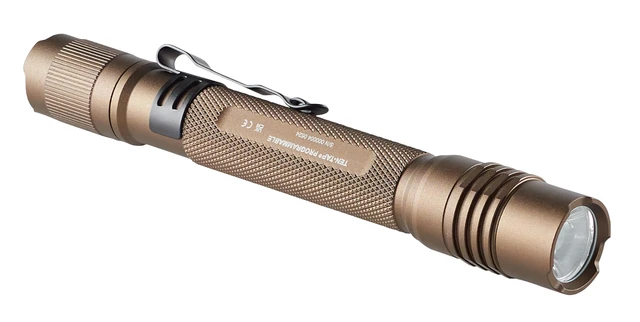 Alt view image 5 of 5 - Streamlight 88137 ProTac 2AA-X 550-Lumen Flashlight, Coyote | 550 lumens; 10,250 candela peak beam; USB rechargeable capable; IPX7 waterproof; impact-resistance tested