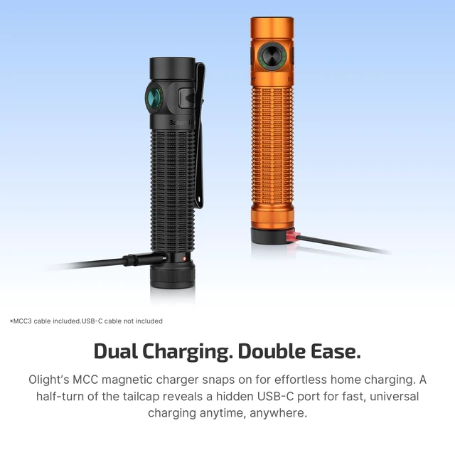 Alt view image 5 of 7 - OLIGHT Baton4 Pro EDC Flashlight Rechargeable, Small Pocket Light Black | 1600 Lumens, Bright LED Flash Light,Tactical Switch, Magnetic&USB C Charging, IPX8 Waterproof for Home, Camping and Emergency