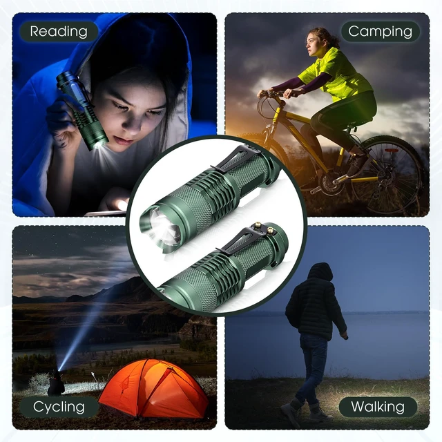 Alt view image 6 of 6 - Fumete 20 Pack Mini LED Tactical Flashlights | Compact 3-mode pocket flashlights with adjustable focus for camping, hiking, emergency kits, gifts and daily carry.
