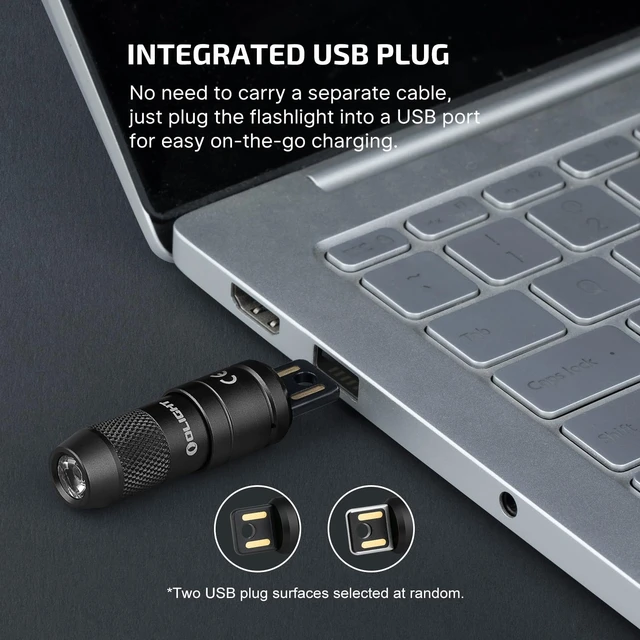 Alt view image 5 of 7 - OLIGHT 2 Pack IMINI 2 Rechargeable EDC Keychain Flashlight Black | 50LM and 21M Throw, Compact and Portable, Mini LED Keyring Lights, Built-in Battery, Ideal for Everyday Carry and Emergencies