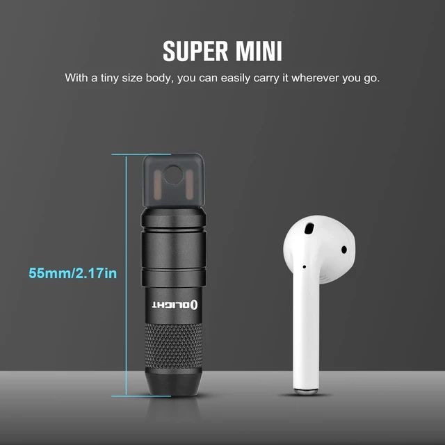 Alt view image 6 of 7 - OLIGHT 2 Pack IMINI 2 Rechargeable EDC Keychain Flashlight Black | 50LM and 21M Throw, Compact and Portable, Mini LED Keyring Lights, Built-in Battery, Ideal for Everyday Carry and Emergencies
