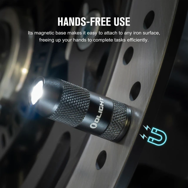 Alt view image 3 of 7 - OLIGHT 2 Pack IMINI 2 Rechargeable EDC Keychain Flashlight Black | 50LM and 21M Throw, Compact and Portable, Mini LED Keyring Lights, Built-in Battery, Ideal for Everyday Carry and Emergencies