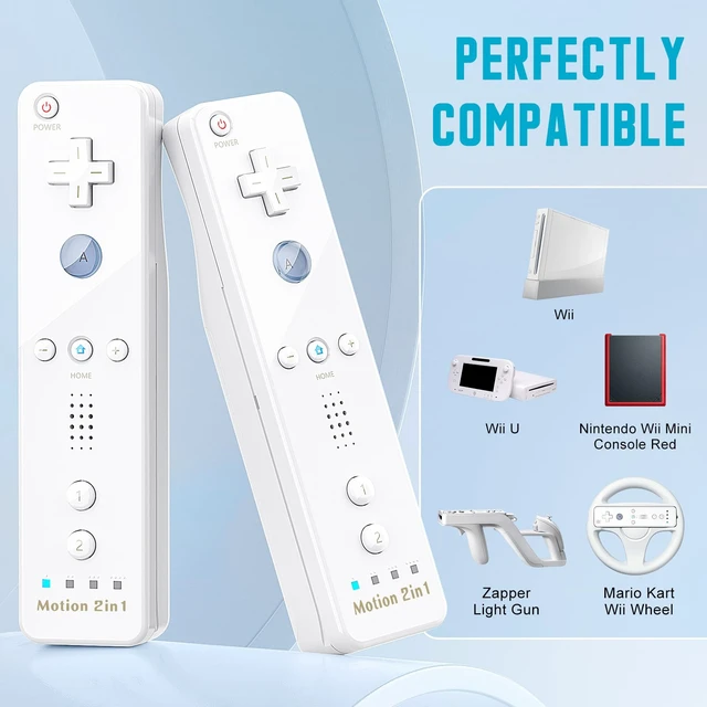 Alt view image 2 of 7 - GUOC Motion Plus Wii Remote Controller 4 Pack with Silicone Case | Compatible with Wii/Wii U, Coming with Silicone Case and Wrist Strap, Thicker silicone case for better protection
