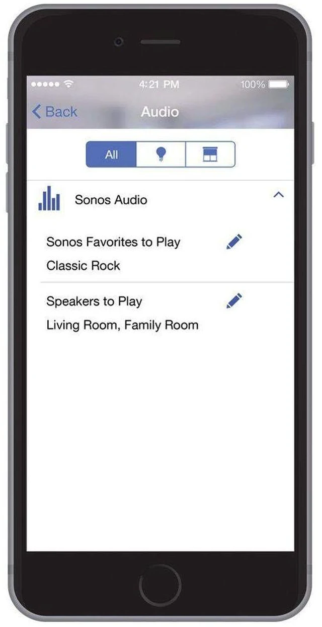 Alt view image 6 of 6 - Lutron Pico Remote for Audio, Works with Sonos (Smart Hub Required) | 3-Button control, raise/lower volume, pause and skip tracks, for table top or wallmount use, PJ2-3BRL-GWH-A02, White