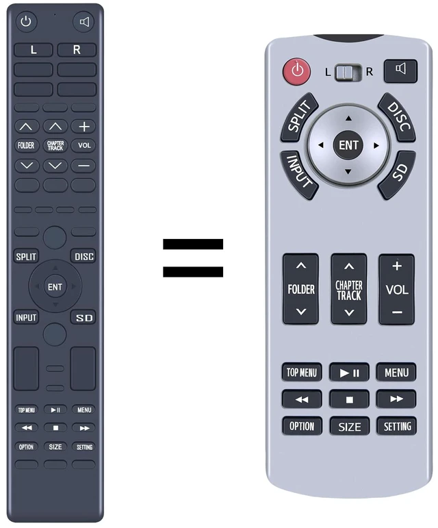 Main image of RYQIF Remote Control for Toyota Sienna Rear DVD Entertainment System | for 2015-2017 mdoels 8617045030R 8617045030L 86170-45030