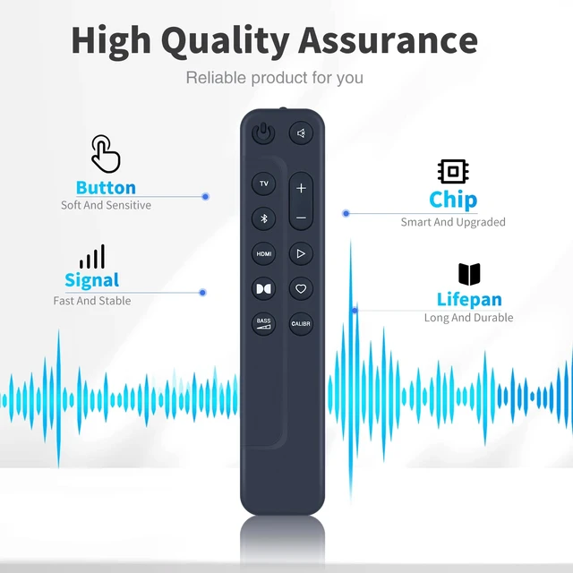 Alt view image 2 of 7 - HZIME New Replacement Remote Control for JBL Soundbar BAR500 BAR300