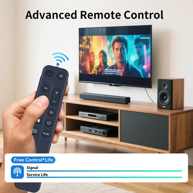 Alt view image 3 of 7 - HZIME New Replacement Remote Control for JBL Soundbar BAR500 BAR300