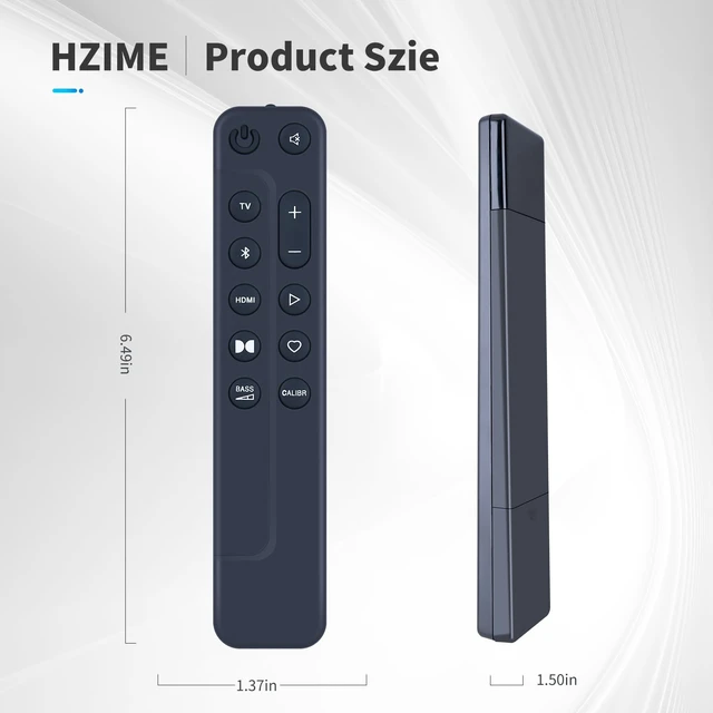 Alt view image 7 of 7 - HZIME New Replacement Remote Control for JBL Soundbar BAR500 BAR300