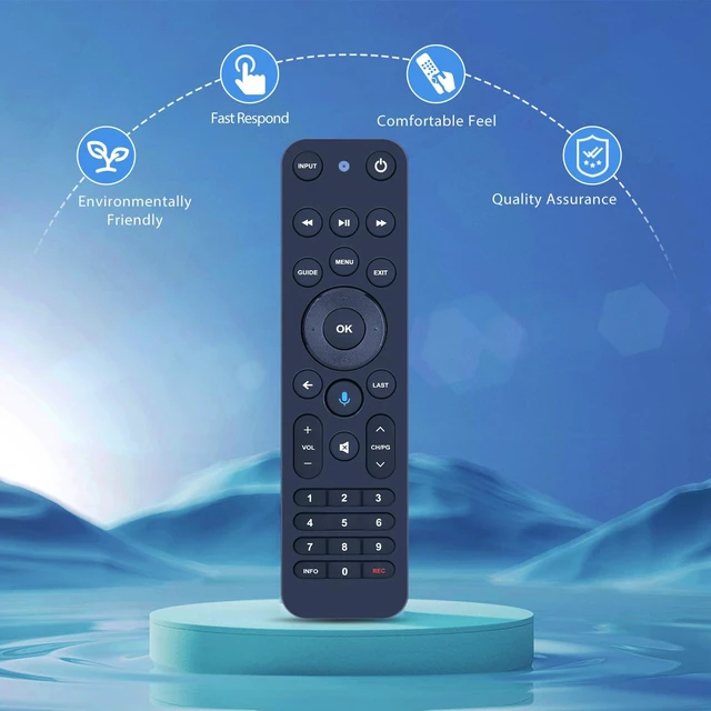 Alt view image 5 of 6 - PZL Replacement for Verizon FiOS TV One Voice Remote Control 2019 MG3-R32140B VRC4100 BLE