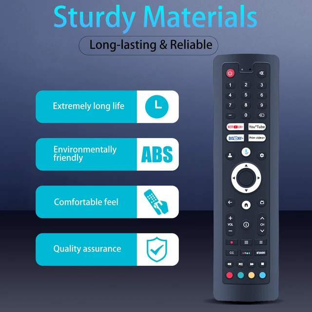 Alt view image 3 of 7 - MOVHEIYL Replacement Voice Remote Control for SYLVOX Outdoor TV QLED Series | Compatible With SYLVOX TV Model:Deck Pro 2.0, Pool Pro 2.0, BT24A1KGGB BT24A0KEGB RT22R2KHFA RT40G3KOFA KT16K0KHGA