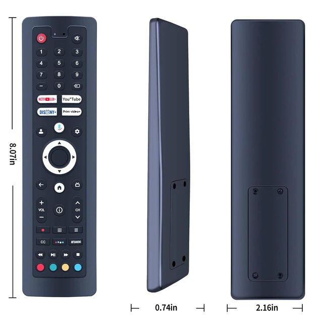 Alt view image 7 of 7 - MOVHEIYL Replacement Voice Remote Control for SYLVOX Outdoor TV QLED Series | Compatible With SYLVOX TV Model:Deck Pro 2.0, Pool Pro 2.0, BT24A1KGGB BT24A0KEGB RT22R2KHFA RT40G3KOFA KT16K0KHGA