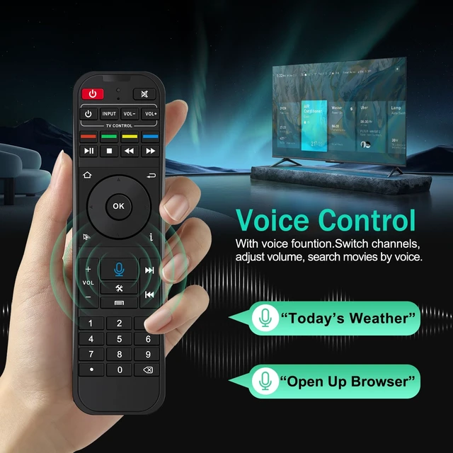 Alt view image 3 of 7 - Fit for Super Box RC-200L Backlit Voice Bluetooth Remote Control Replacement for SuperBox S7 Prime S7 Ultra S7 Max S7 Pro S6 Ultra S6 Max S6 Pro S5Max S5Pro.