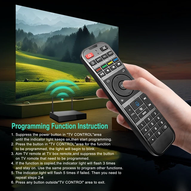 Alt view image 6 of 7 - Fit for Super Box RC-200L Backlit Voice Bluetooth Remote Control Replacement for SuperBox S7 Prime S7 Ultra S7 Max S7 Pro S6 Ultra S6 Max S6 Pro S5Max S5Pro.