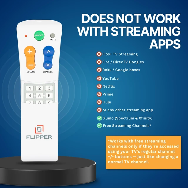 Alt view image 2 of 7 - Flipper Big Button TV Remote for Seniors, Dementia - Easy Setup | Large Color-Coded Buttons, Works with Traditional TV & Cable Box, Ideal for Low Vision & Dementia