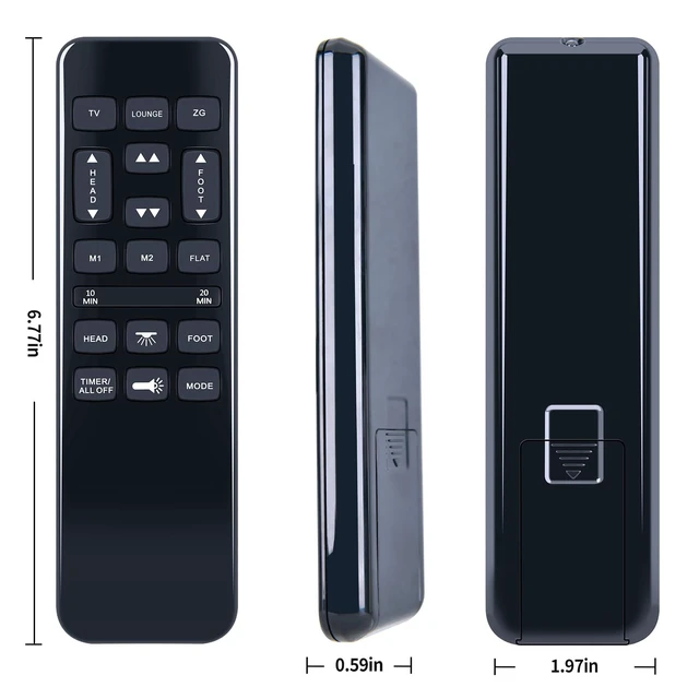 Alt view image 5 of 5 - PZL Replacement Remote Control for Richmat HJH55 HJH92S, for Mattress Firm 600/3000 Series NU203CB Adjustable Bed Base, for BCP Adjustable Bed Frame SKY8064 SKY8065 SKY5671 SKY5679