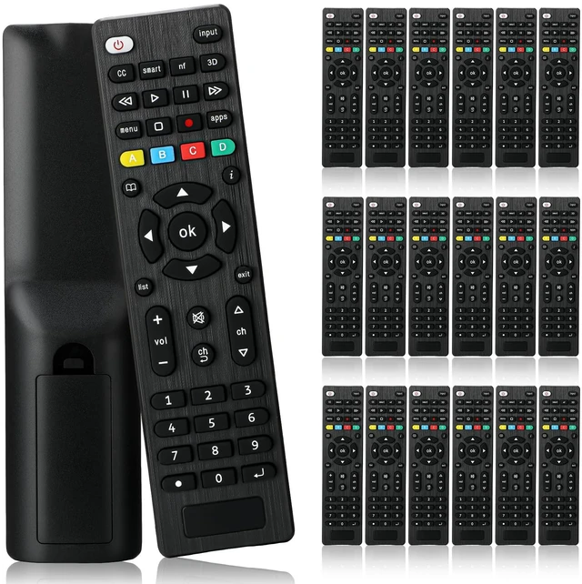 Main image of Saysurey 20 Pack Universal TV Remote Replacement Compatible with All Smart TV LED LCD HDTV 3D Series for Motel Hotel Nursing Home (Regular)