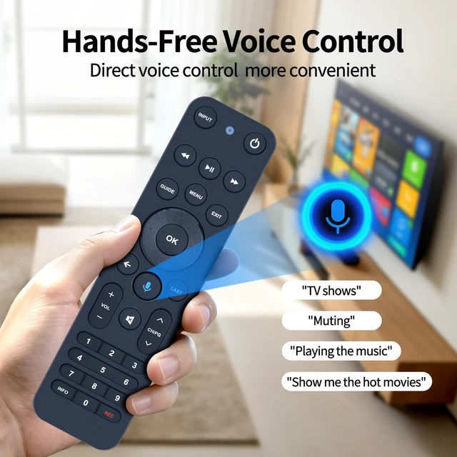 Alt view image 3 of 7 - Replacement for Verizon FiOS TV One Remote Control, for 2019 MG3-R32140B & VRC4100 BLE - All-in-One Smart Voice Control
